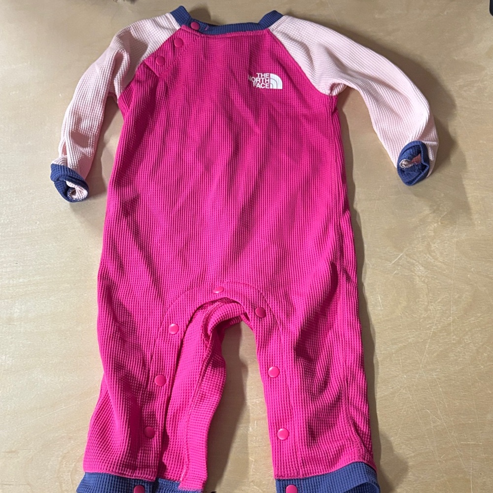 The North Face Kids Pink and Navy One Piece